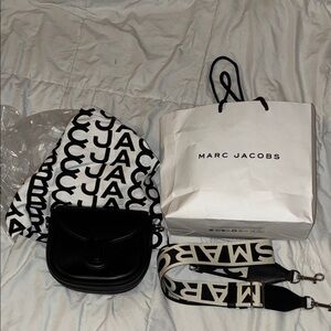 Marc Jacob’s The Saddle Bag in black like new with dust bag and box included